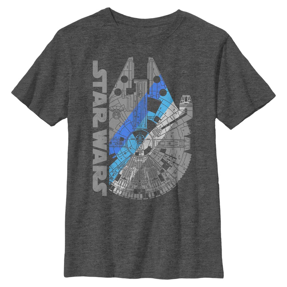 Licensed Star Wars merchandise for boys featuring an epic collection of t-shirts, including iconic characters like Darth Vader and Yoda.